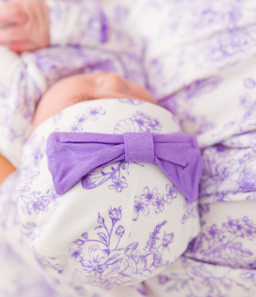 Lavender Toile Baby Hap