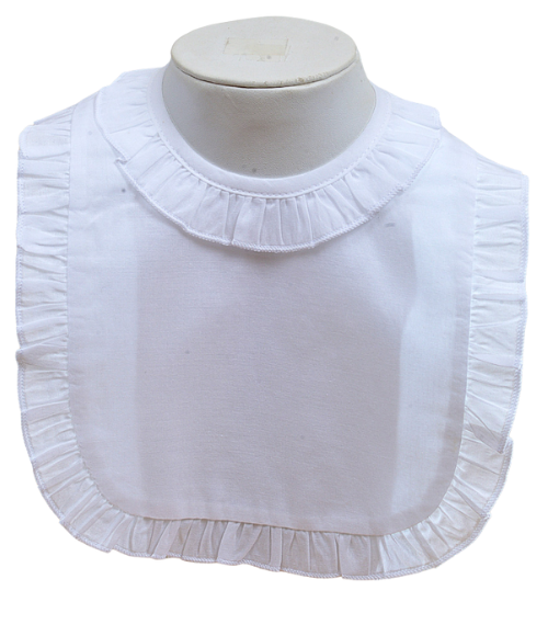 Ruffle Edge Cotton Baby Bib Ruffle Edge Cotton Baby Bib