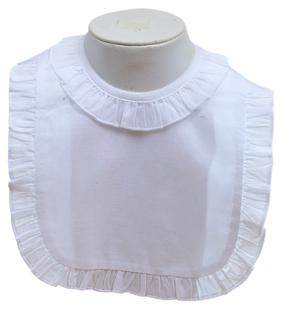 Ruffle Edge Cotton Baby Bib