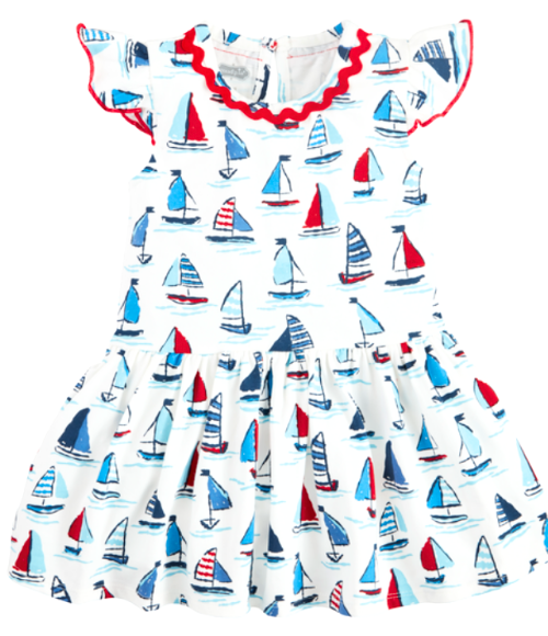 Sailboat Toddler T-Shirt Dress Sailboat Toddler T-Shirt Dress