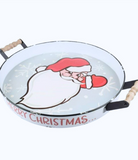 Santa Ho Ho Ho Enamel Tray