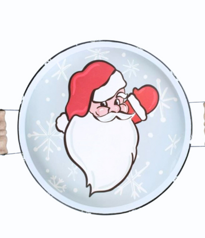 Santa Ho Ho Ho Enamel Tray