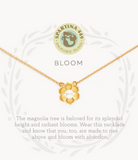 Bloom Magnolia Flower 18" Necklace
