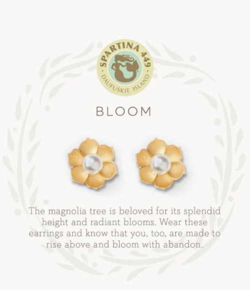 Bloom Magnolia Flower Stud Earrings Bloom Magnolia Flower Stud Earrings