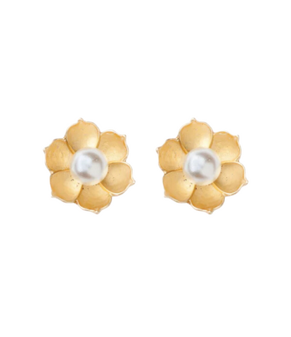 Bloom Magnolia Flower Stud Earrings