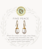 Find Peace Drop Earrings