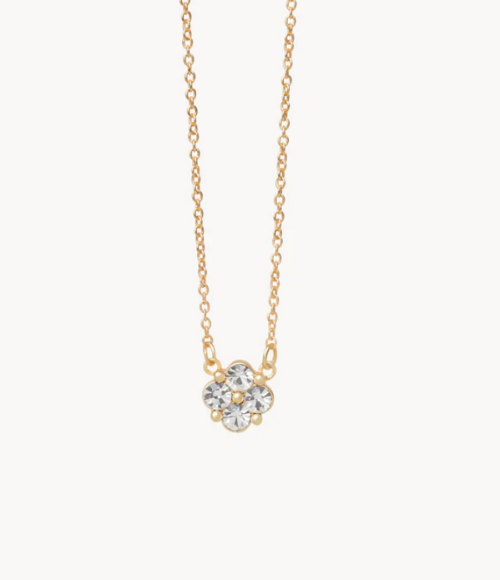 Blessed Crystal Clover 16-18" Necklace
