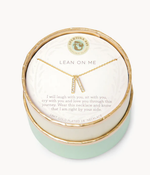 Lean On Me Double Bars 16-18" Necklace