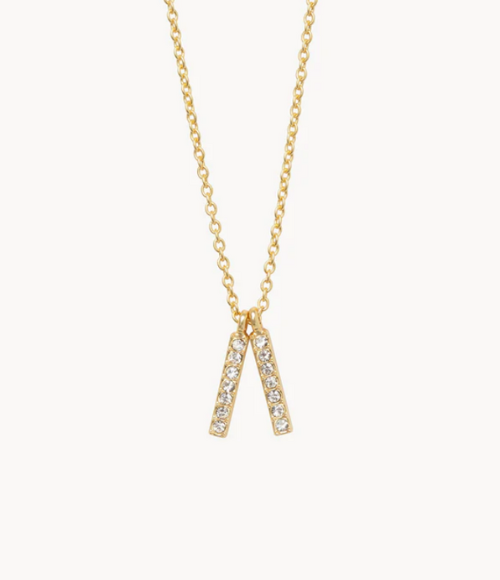 Lean On Me Double Bars 16-18" Necklace