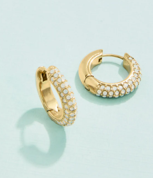 Shine On Pavé Hoop Earrings Shine On Pavé Hoop Earrings