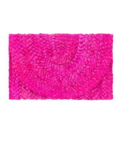 Embroidered Pouch with Tassel Zipper Pull