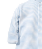 Kissy Blue Stripes Convertible Gown & Hat Set