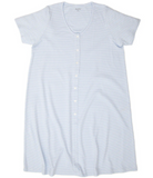 Kissy Blue Stripe Mommy Gown & Robe