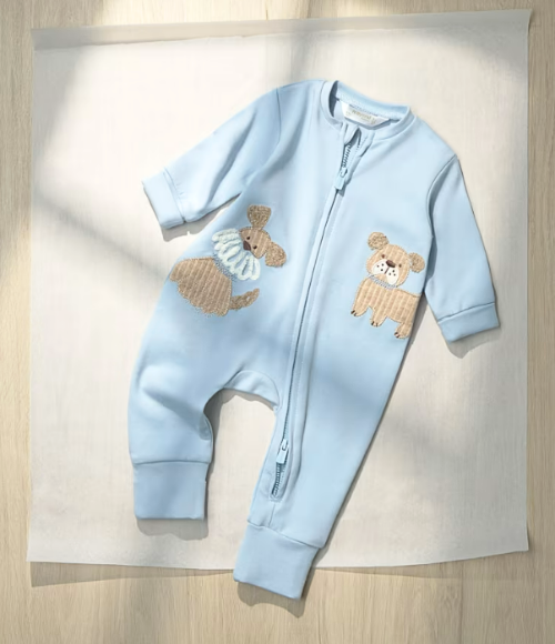 Sky Puppy Convertible Foot Romper