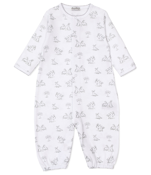 Kissy Springtime Silver Bunny Convertible Gown Set