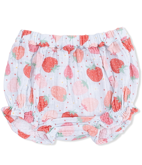 Strawberry Ruffle Back Top & Bloomer Set