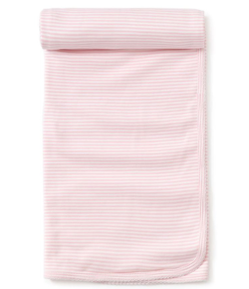 Kissy Pink Stripes Blanket