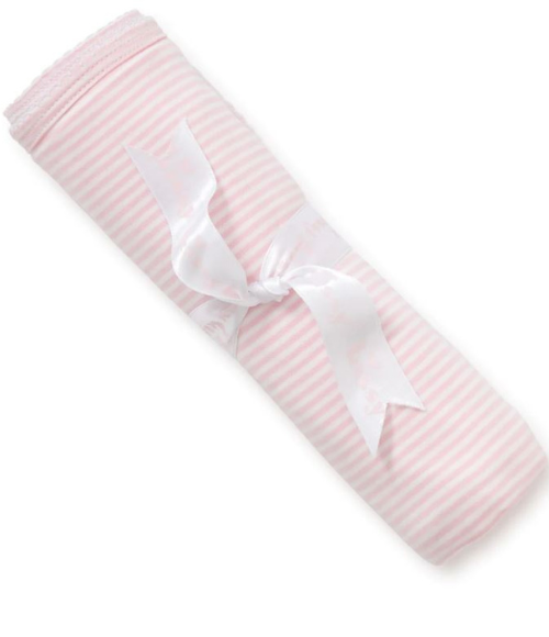 Kissy Pink Stripes Blanket