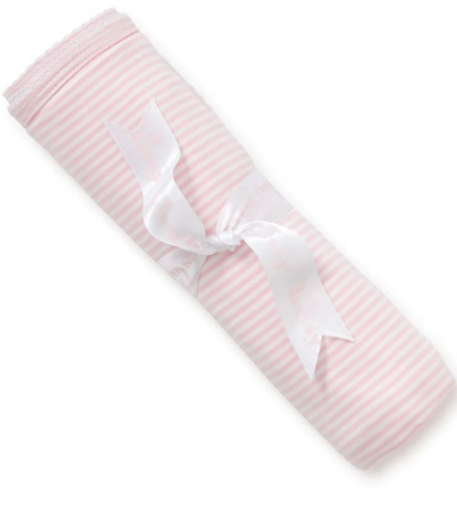 Kissy Blue Stripes Convertible Gown & Hat Set