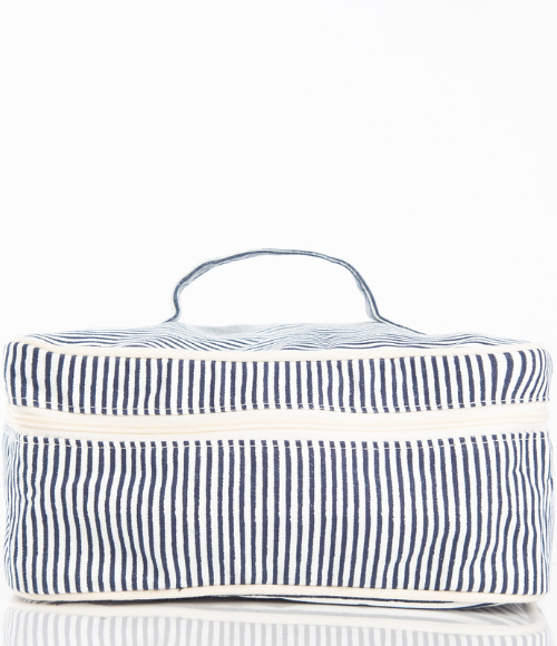 Striped Train Case