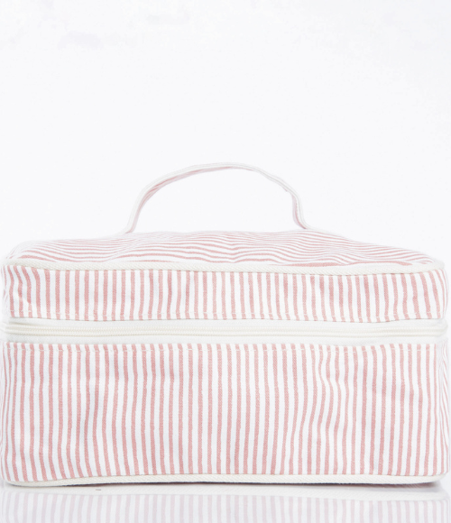 Striped Train Case