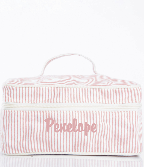 Striped Train Case