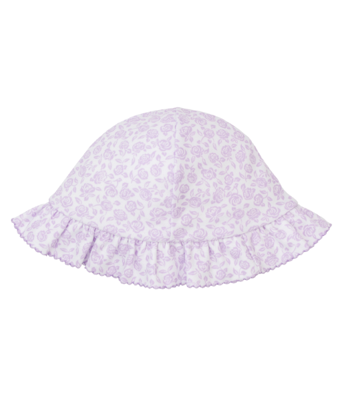 Kissy Summer Gardens Lilac Smocked Romper & Hat
