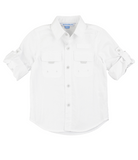 White Long Sleeve Fishing Shirt