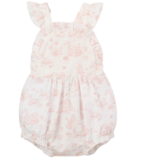 Swan Toile Swiss Dot Sunsuit