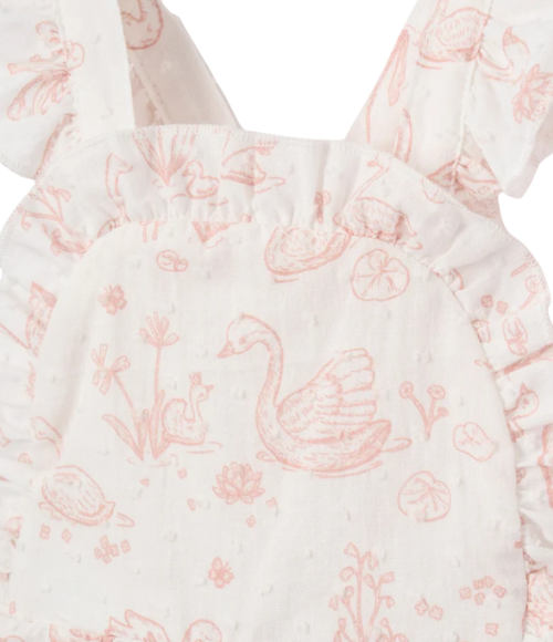Swan Toile Swiss Dot Sunsuit