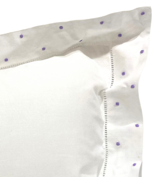 Swiss Dot Hemstitched Border Baby/Boudoir Pillows Swiss Dot Hemstitched Border Baby/Boudoir Pillows