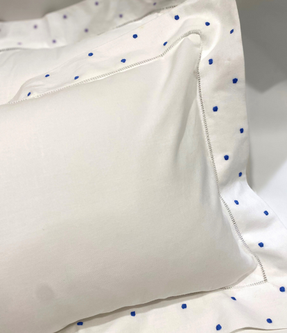 Swiss Dot Hemstitched Border Baby/Boudoir Pillows