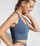 Plus Strappy Criss Cross Back Sports Bralette