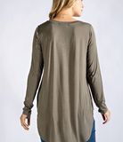Round Neck Basic Top - Multiple Colors