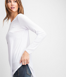 Round Neck Basic Top - Multiple Colors