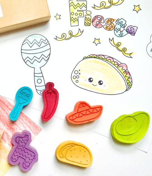 Taco Time Crayons Gift Set