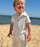 Drift Print Polo Romper - Multiple Colors