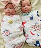 Texas Boy Organic Swaddle Blanket