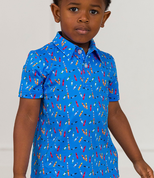 Tiny Crayons SS Performance Polo