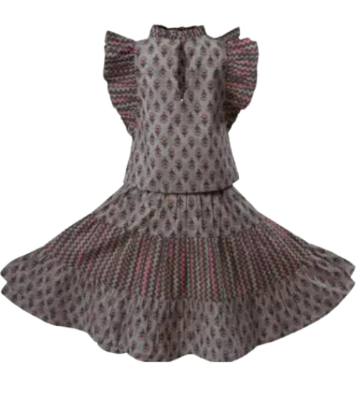 Tiffany Mocha Skirt Set