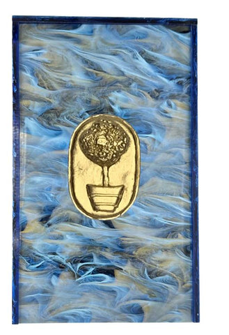 Blue Hydrangea 50 States Tea Towel