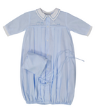 Feltman Train Pleated Christening Baptism Gown