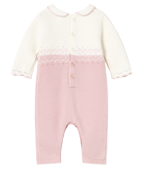 Crystal Pink Tricot Romper