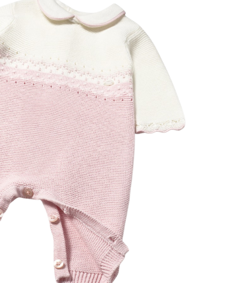 Crystal Pink Tricot Romper