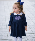 Bambinos Trinity Twirl Dress - LS Navy