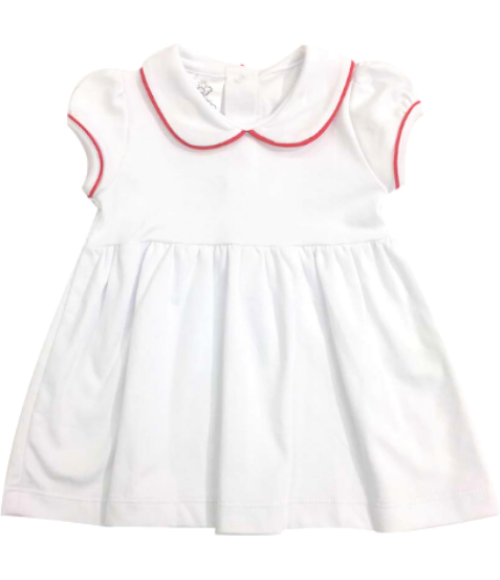 Bambinos Trinity Twirl Dress - SS White/Red Bambinos Trinity Twirl Dress - SS White/Red