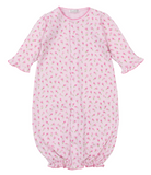 Kissy Pink Tulip Blossoms Convertible Gown & Hat Set