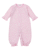Kissy Pink Tulip Blossoms Convertible Gown & Hat Set