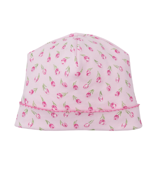Kissy Pink Tulip Blossoms Convertible Gown & Hat Set