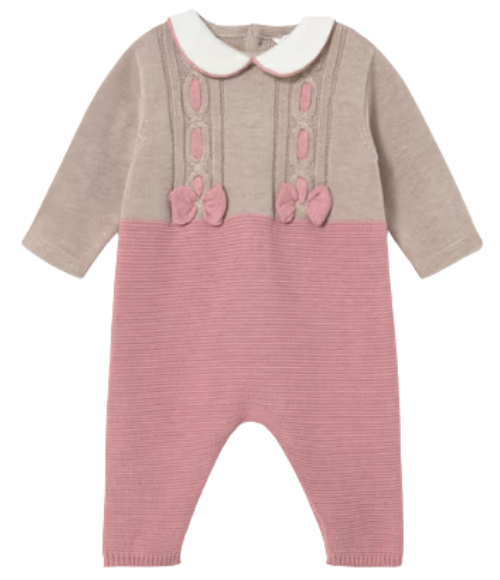Two-Tone Pink Romper